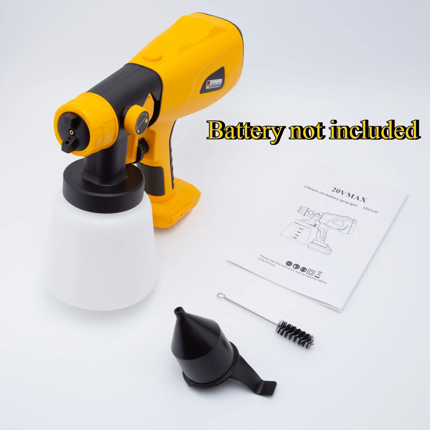 

Portable Electric Spray Gun for DeWalt 18V Lithium Battery High Cordless Power Control Electric Household Paint Sprayer