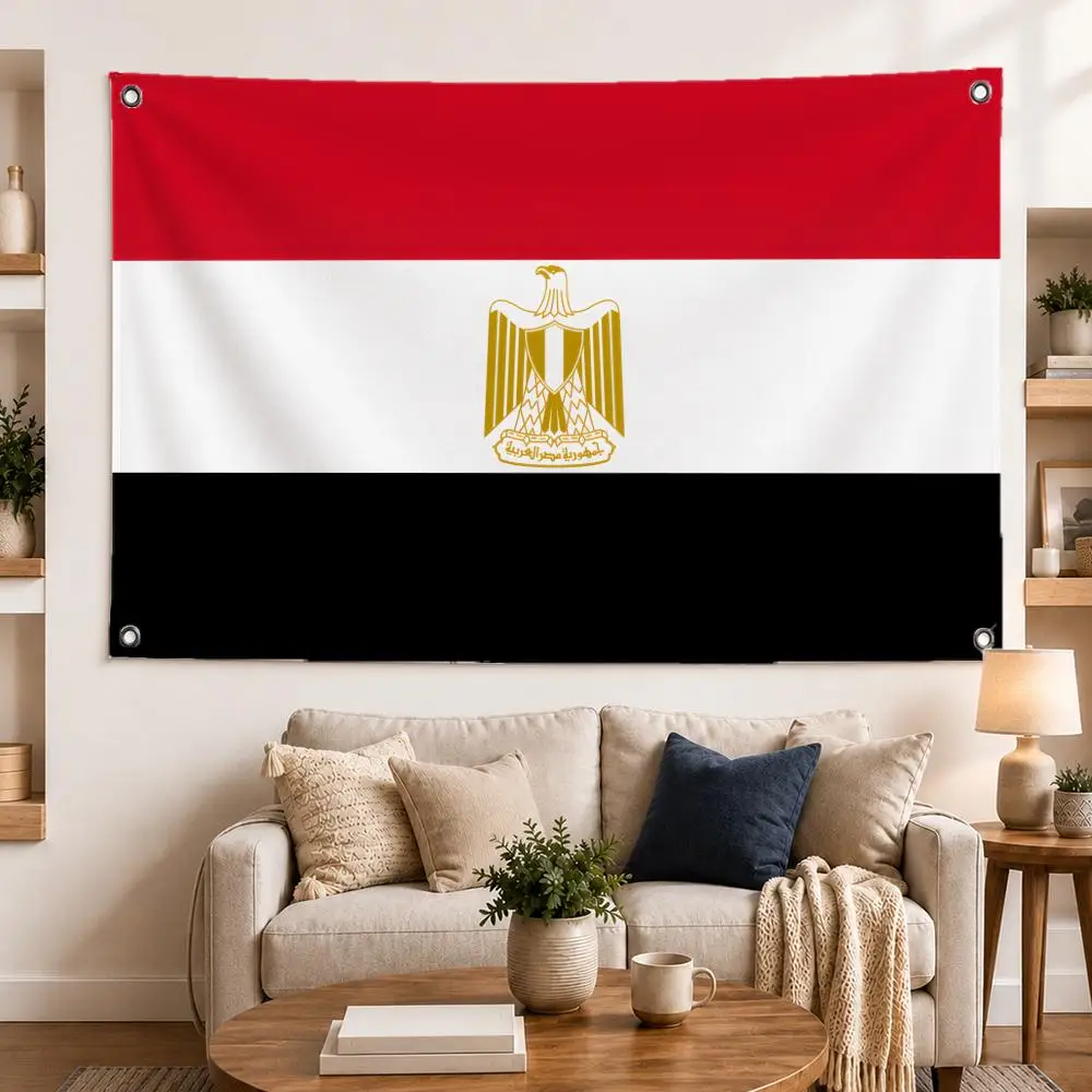 Egypt Flags Large Wall Hanging Tapestry Banner Room Decor Print for Bedroom Living Room Outdoor