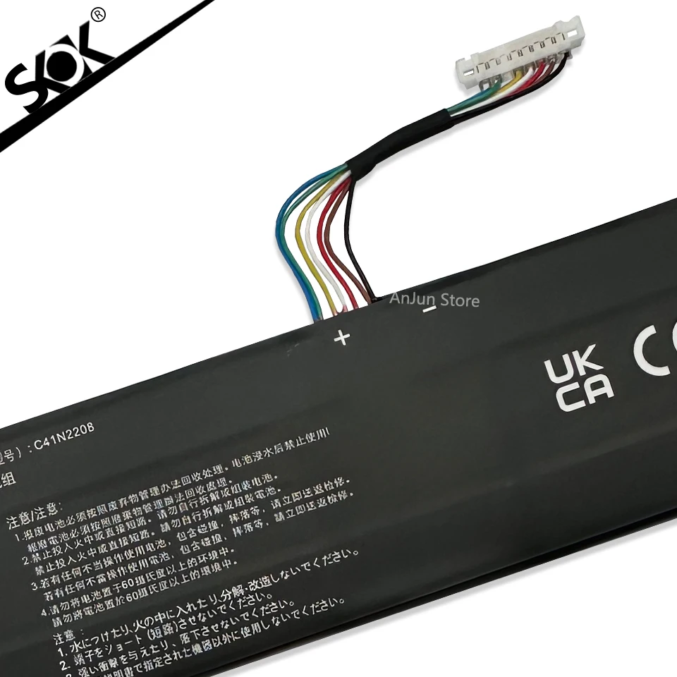 Baterai Laptop 15.48V C41N2208 untuk ASUS ROG ALLY Gaming Seri Genggam RC71L/PC71L Memperluas Kapasitas Tinggi Peningkatan Mod 74Wh