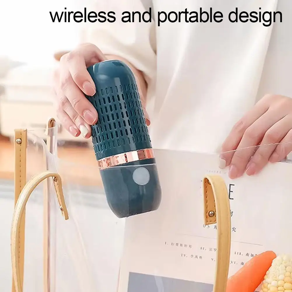 New Fruits Vegetables Washing Machine Capsule Shape Wireless Food Purifier Household Pesticide Disinfection Sterilizer Home Tool