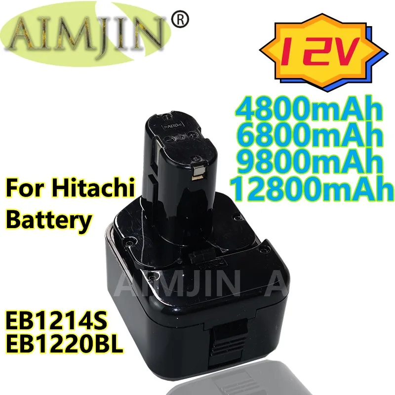 

Аккумулятор для дрели HITACHI, 2 шт., 12 В, EB1212S, EB1214S, 4,8/6,8/9,8/Ач, Аккумуляторный Инструмент EB1220BL