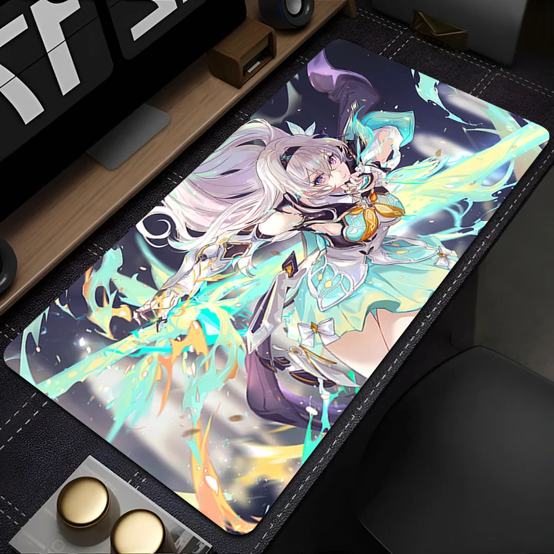 Mouse pad XXL speed e-sports players Office Laptop Computer Keyboard Pad H-honkai Star Rail Firefly Non Slip Desk Mat Mousepad