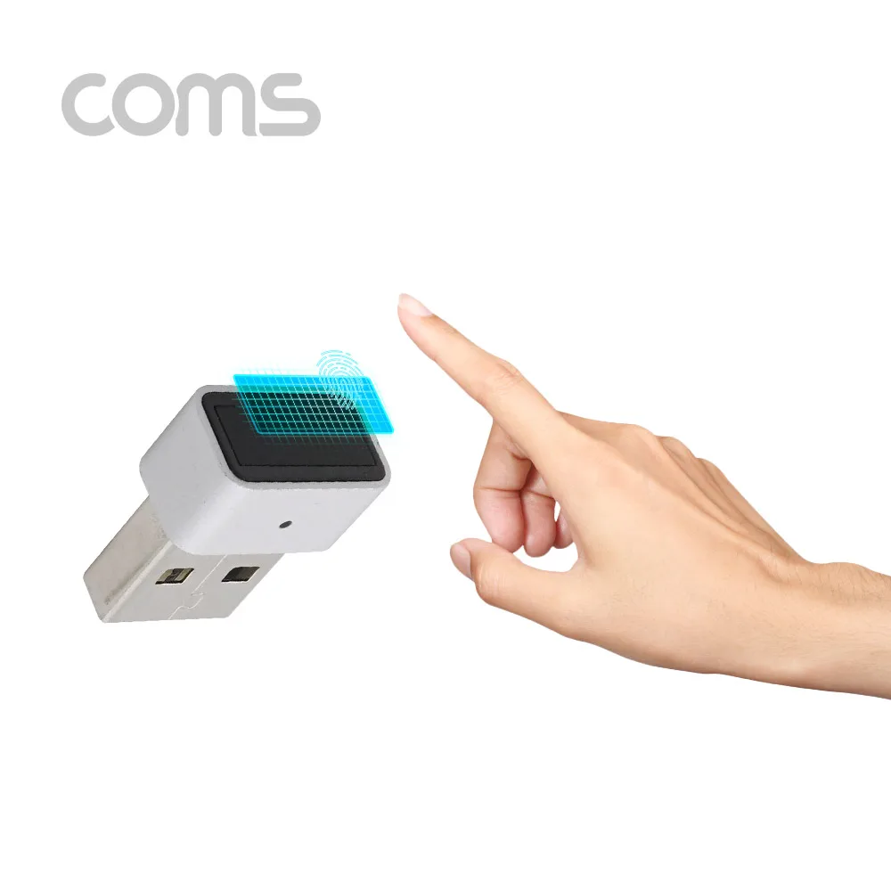 Coms WT736 USB fingerprint processor PC security sign-in encryption unlock