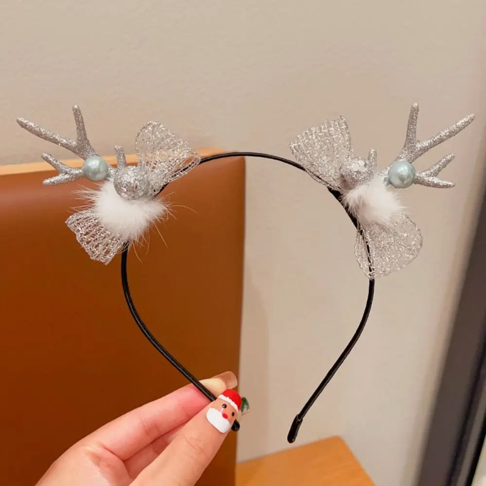قزم عيد الميلاد عقال سانتا كلوز ثلج قرون عقال عيد الميلاد الديكور Bowknot عيد الميلاد قزم عقال السيدات