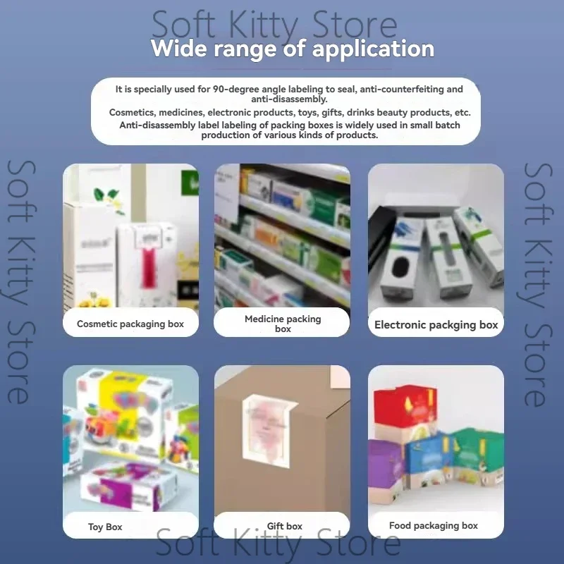 Single Side Right Angle Sealing Labeling Machine Transparent Round Label Anti-counterfeiting Label 3-15CM Box Labeling Machine