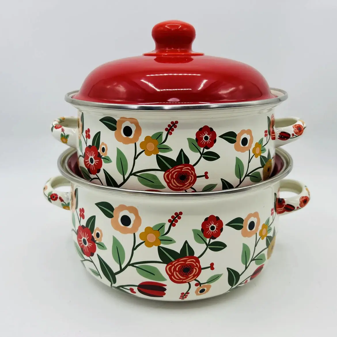 Enamel Thickened Stew Pot Household Kitchen Cookware Cooking Noodles Hot Milk Baby Supplement Stock Pot - Image 4