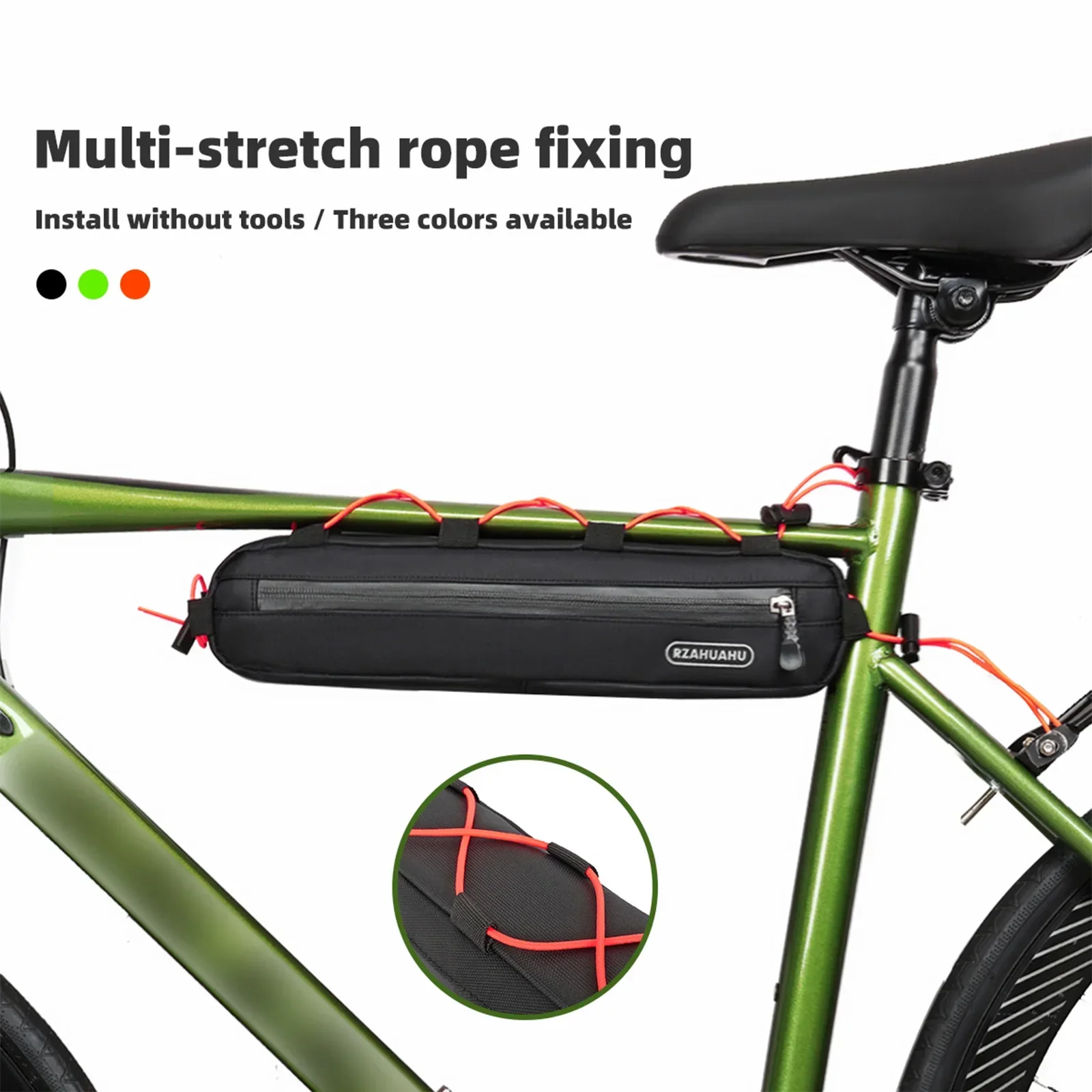 Waterproof Bike Frame Bag–Large Capacity Triangle Bag for MTB/Road Bikes–Under Tube Crossbar Storage – Durable Cycling Accessory