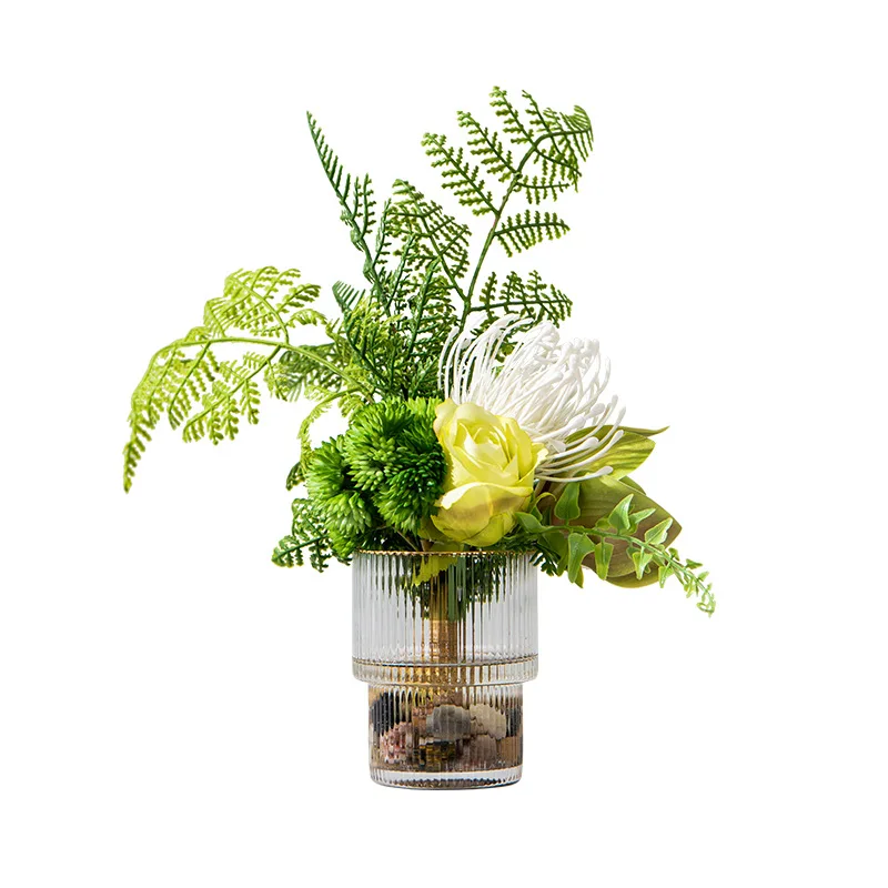 

Modern light luxury fake flower simulation dining table decoration bouquet dried flower overall floral