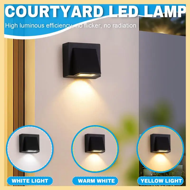

GOOD-5W Modern LED Wall Light Outdoor Waterproof Wall Lamp Perfect For Corridor Courtyard Gate Terrace Balcony Garden