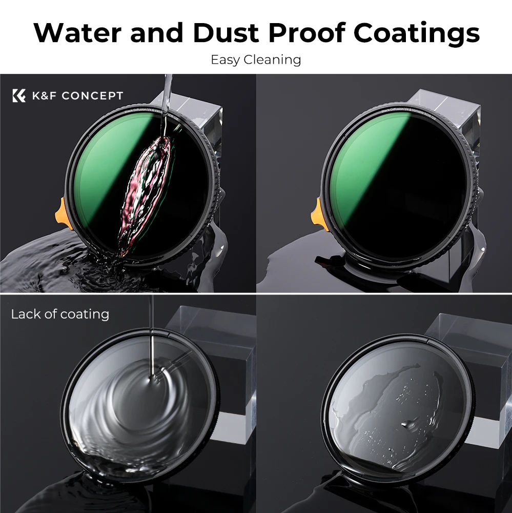 K & F Concept Nano-X Series 49-82 мм ограниченная переменная фотография и Черный Туман 1/4 2 в 1 фильтр с 28 многослойными водонепроницаемыми покрытиями