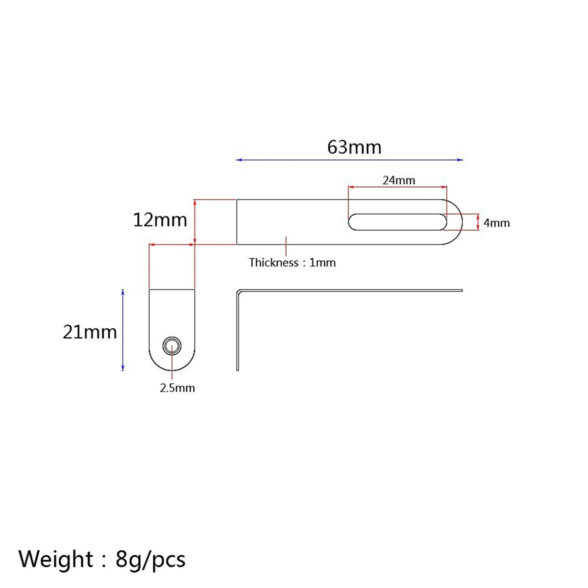 A71P 5X أجزاء دعم الغيتار الكهربائي قوس لوحة الخدش مع مسامير الذهب الجوز ل LP الغيتار Pickguard #6