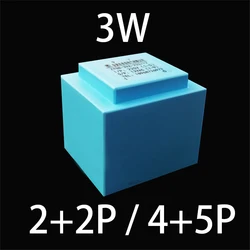 EI35 3W 3VA AC 220V To 6V 9V 12V 24V Small Sealed Plug In PCB Board 2+2 4+5 Pin 6P 9P Power Frequency Encapsulated Transformer