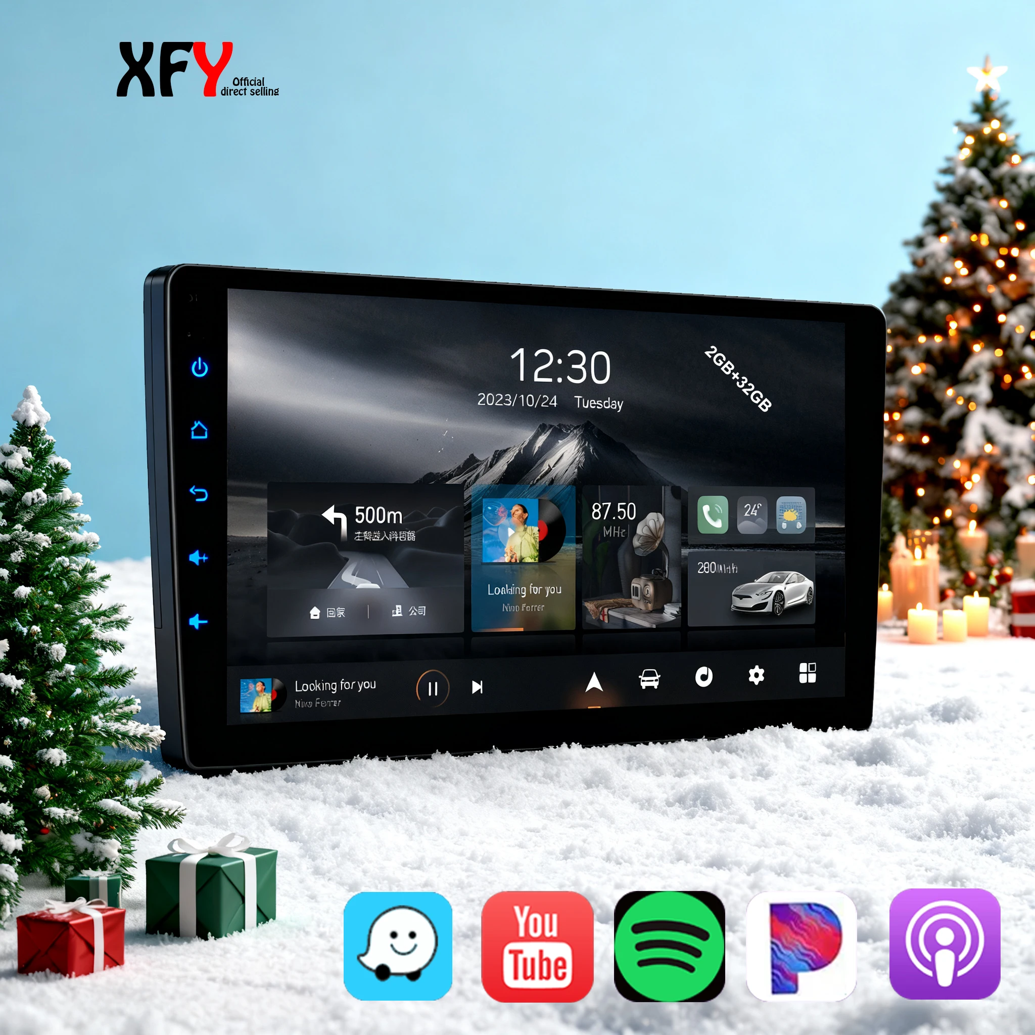 

For Nissan Kia Honda Toyota VW Multimedia Video Player Android12 Universal Car Radio 2 Din Carplay GPS Navigaion 9/10" Head Unit