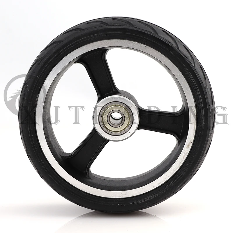 5 inch carbon fiber aluminum alloy aluminum alloy wheel rear wheel assembly rubber wheels suitable for electric scooters parts