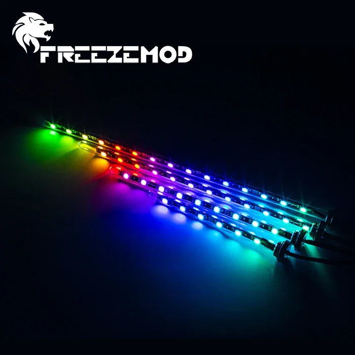 

FREEZEMOD PC Water Cooling Water Tank RGB Aurora 5V Full-Color Divine Light Rainbow, Motherboard Syncable DG-CHD