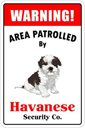 StickerPirate Warning Area Patrolled by Havanese 8