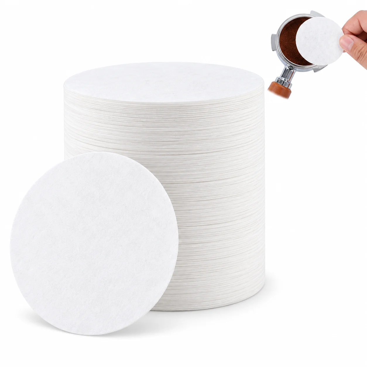 1000Pcs Espresso Paper Filter for Ninja Luxe Cafe Breville Espresso Machine, 51/53/58mm