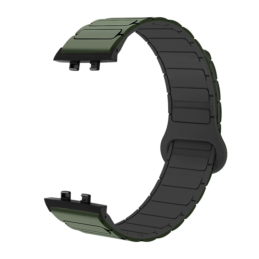 

Magnetic Band For OPPO Watch 3/3Pro Strap Bracelet Armor Style Waterproof Silicone Quick Release Sport Watch Strap for Man Woman