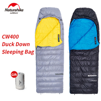 Naturehike CW400 Sleeping Bag Winter Warm 650FP Duck Down Insulation Thickened Hiking Ultralight Hooded Envelope Sleeping Bag