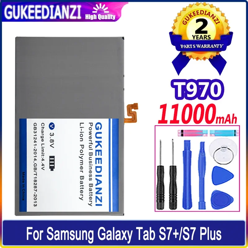 Аккумулятор T970 (Φ) 11000mAh для Samsung Galaxy Tab S7 + S7 Plus s7plus EB-BT975ABY SM-T970 SM-T976B