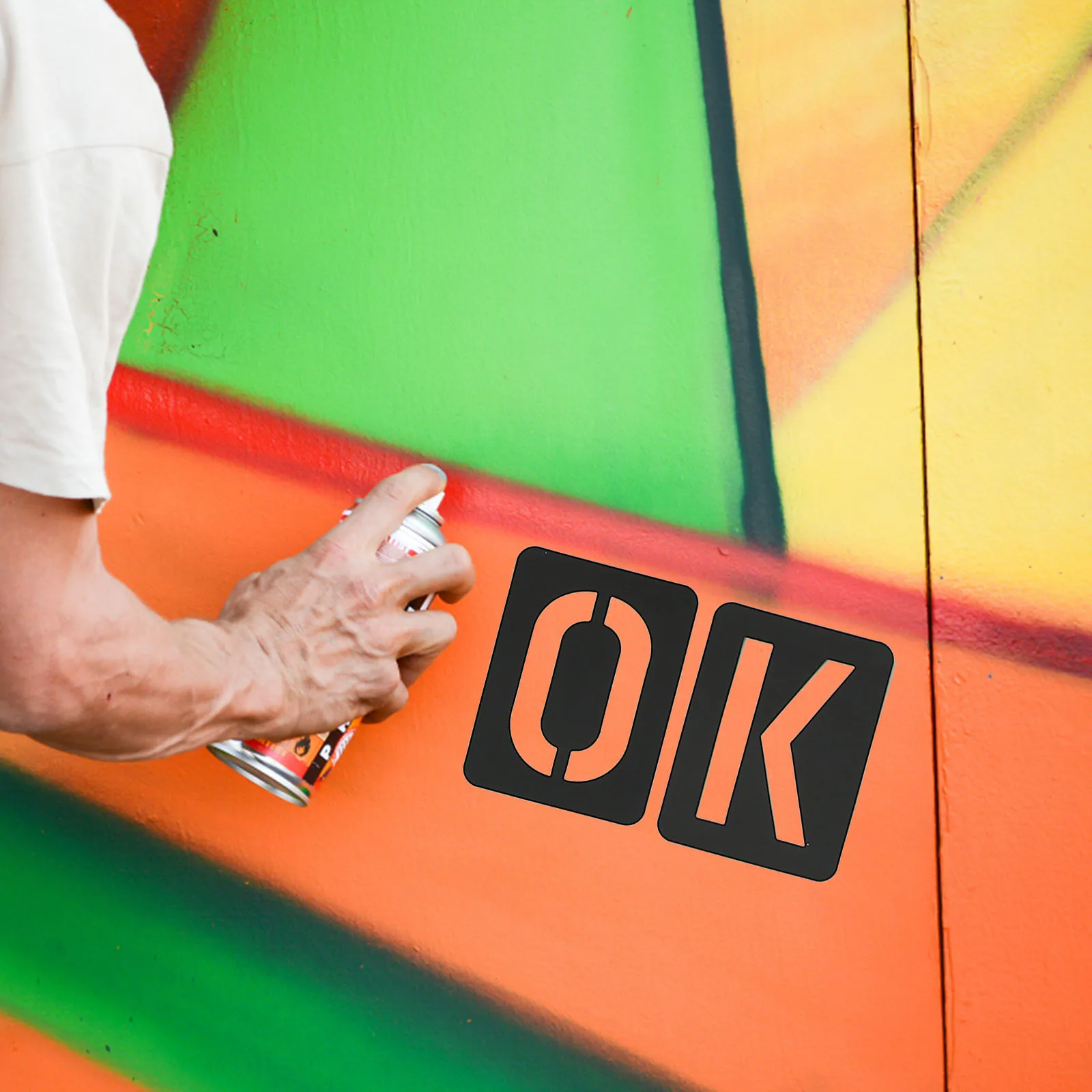 

41Pcs Hollow Stencil Letter Numbers DIY Painting Templates PP Material Durable Reusable for Crafts Art Projects