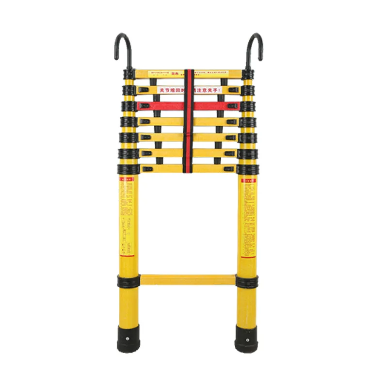 

Fishing rod ladder Electrical insulation herringbone bamboo ladder Electric power maintenance special tool FRP telescopic ladder