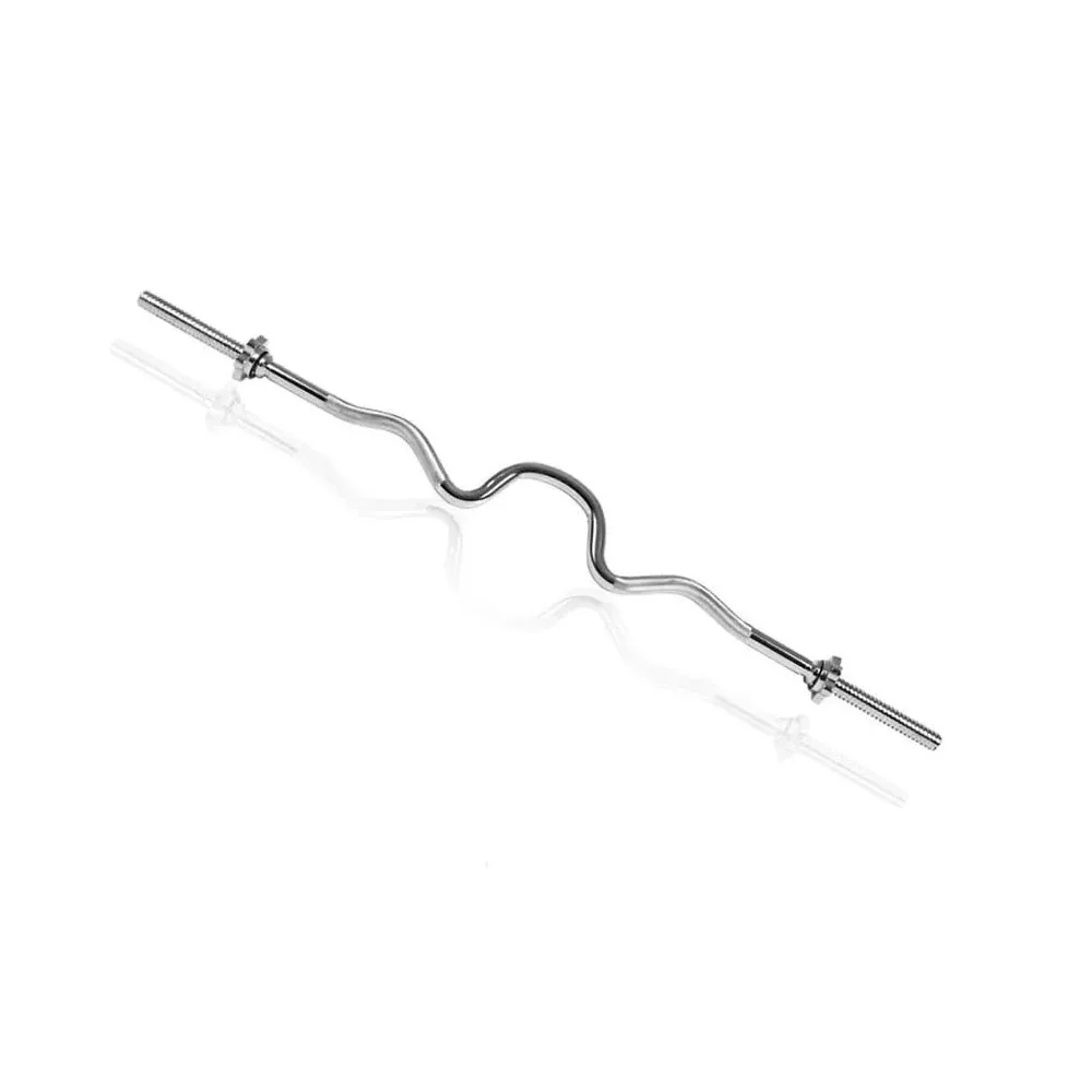 

120cm 47" Dumbbell Barbell Supercurl Bar with Spring Collars