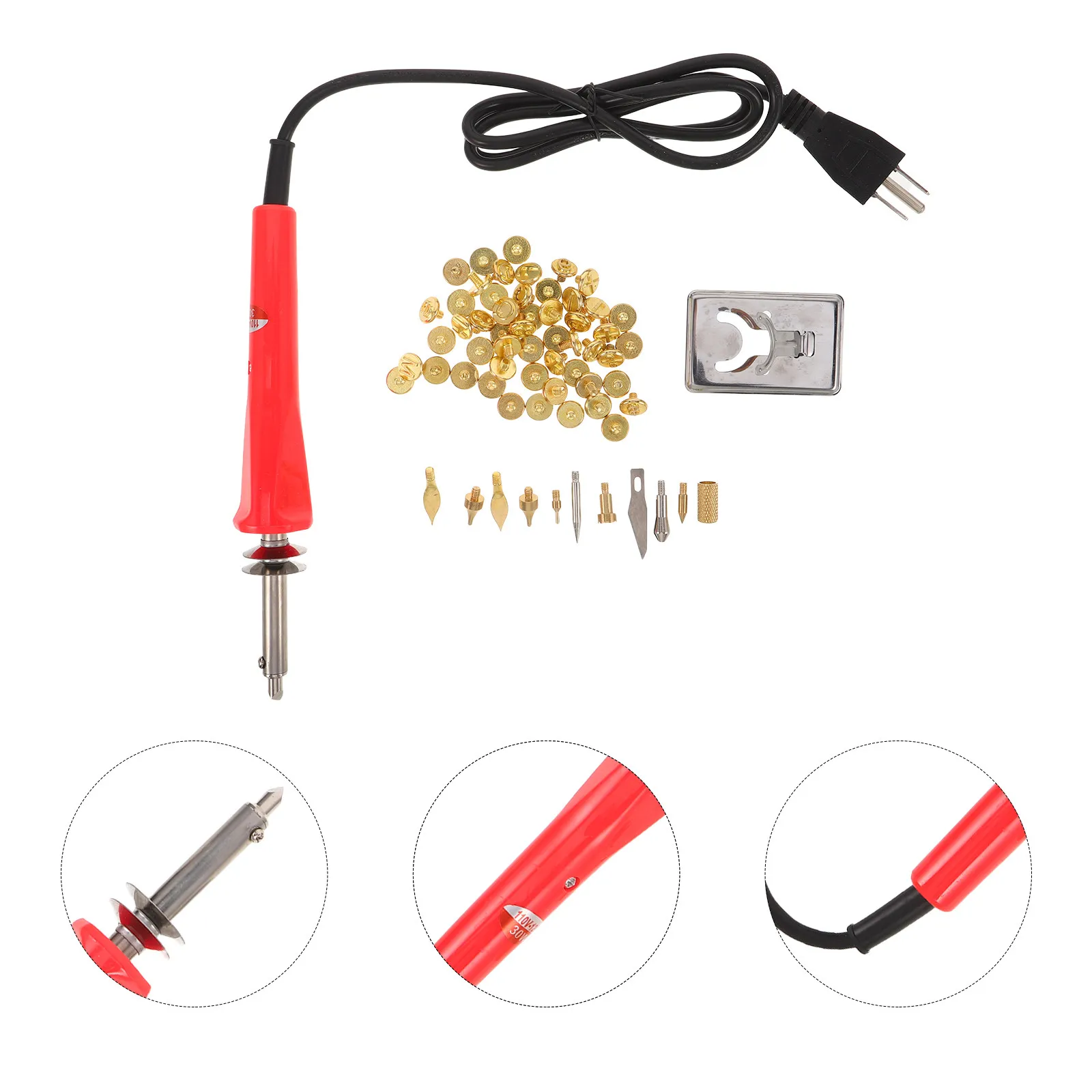 

1Set Wood Burning Soldering Iron Set Professional Engraving Tool Pen Kit Fast Heating Ergonomic Wood Carving Craft Kit Portable