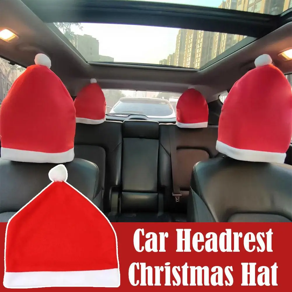 

Christmas Car Seat Headrest Cover Cute Holiday Decoration Cushion Protector For Car Interior Auto Holiday Protectors Access U8R2