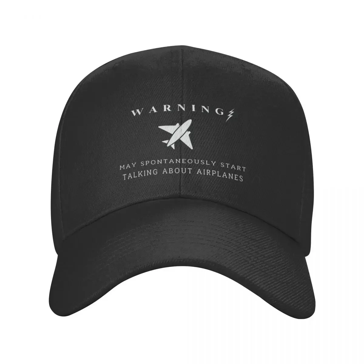 Warning May Spontaneously Start Talking About Airplanes Baseball Cap Brand Man cap Gentleman Hat Big Size Hat For Girls Men's