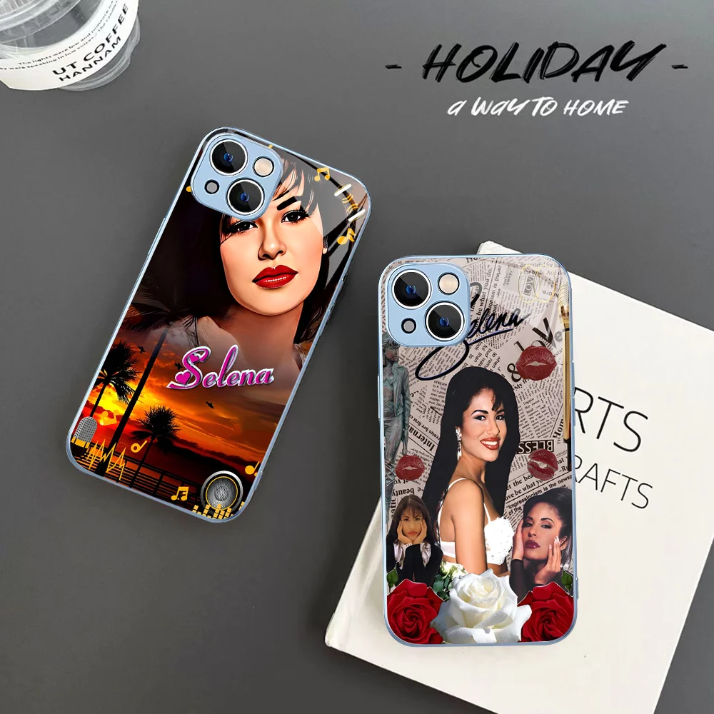 Selena Quintanilla Phone Case Tempered Glass For Iphone 14 13 12 11 Pro Mini XS MAX 14Plus X XS XR Fundas