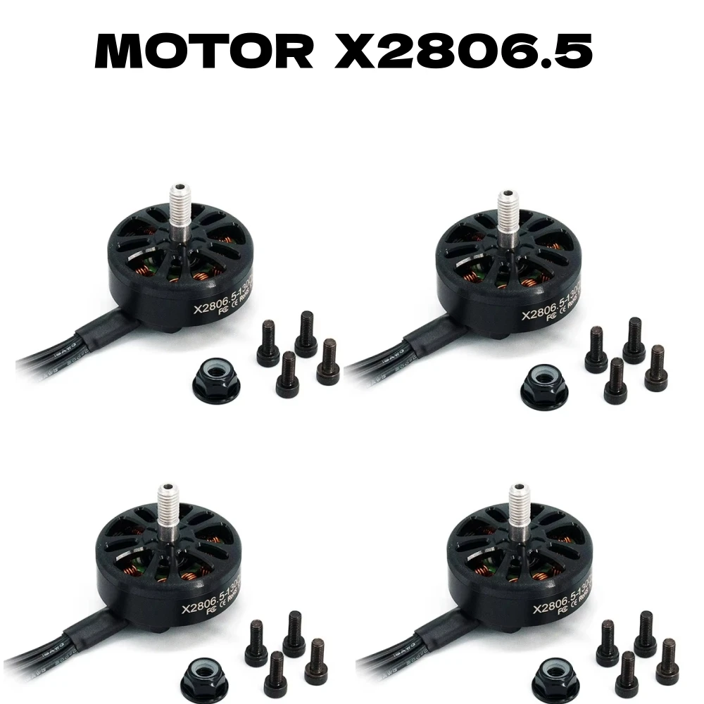 New 4pcs 2806.5 2807 1300kv Brushless Motor 3-6s Motors Cap For Apex Mark4 Mark5 Xl5 7 / 8 / 10inch Fpv Racing Frame Drone Parts