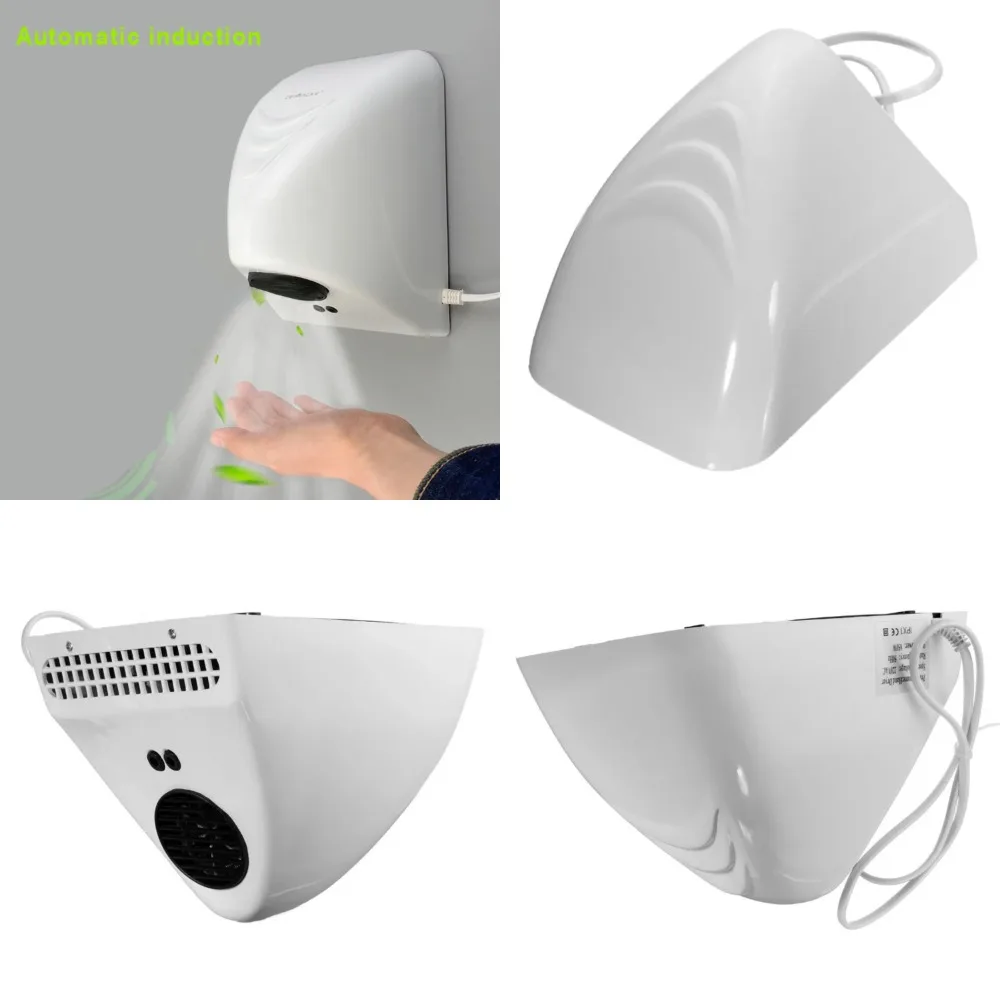 

Powerful and stylish sensor hand dryer - efficient automatic hot air wind heater with luxurious appeal for use in hotels and hou