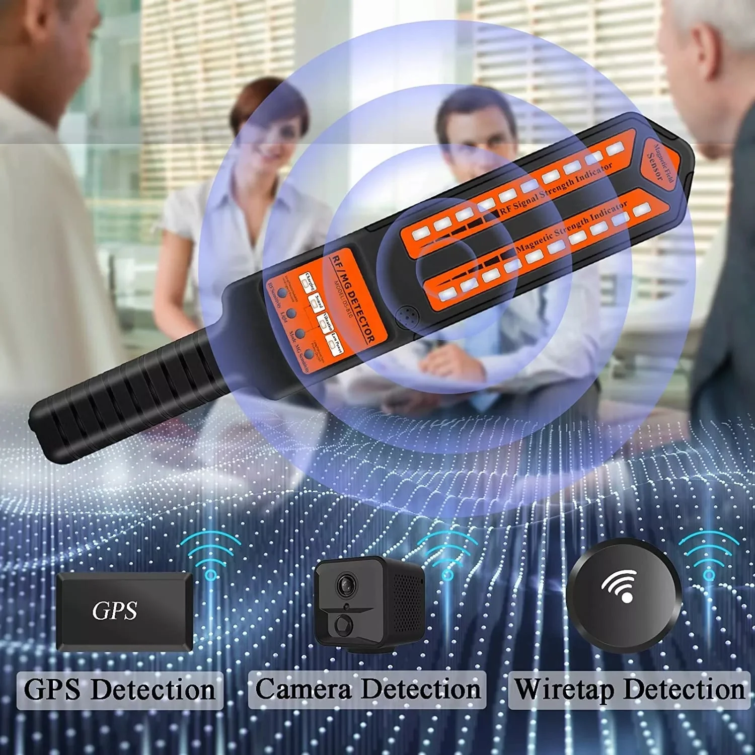 DS810 Portable GPS Scanning Detector Anti-positioning Anti-eavesdropping Monitoring Mobile Phone signal Search Detector