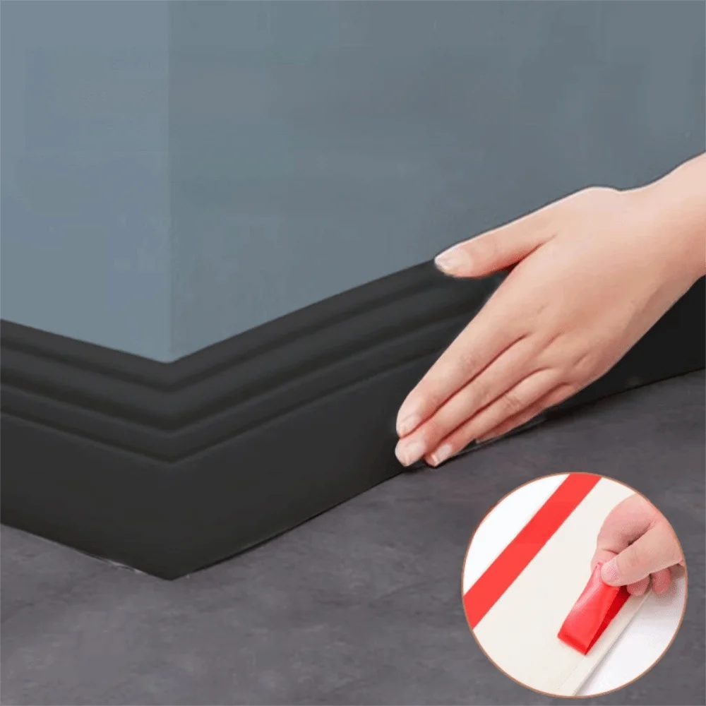 

Утолщенный настенный плинтус «сделай сам», самоклеящаяся плинтус для предотвращения столкновений, 3D мягкая угловая линия для спальни