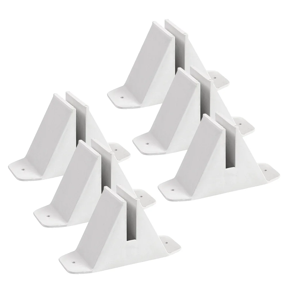 

6Pcs Standing Fence Post Base Plastic Triangle Support Garden Fence Base for Privacy Screen Pet Gate Support Feet