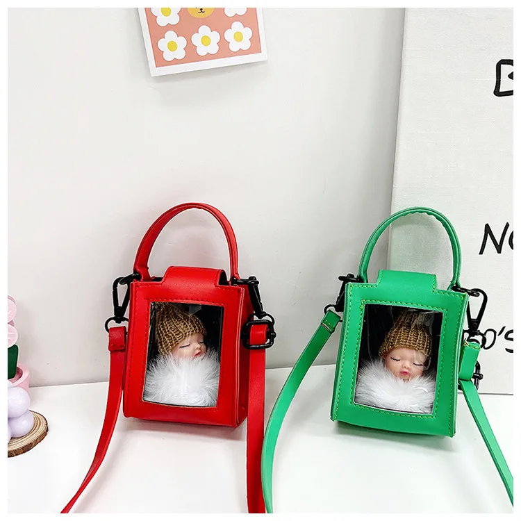 Children's Mini Bag Mommy Daughter Mini Handbag Transparent Fashion Women's Shoulder Bag Girls Crossbody Bag Angel Itabag