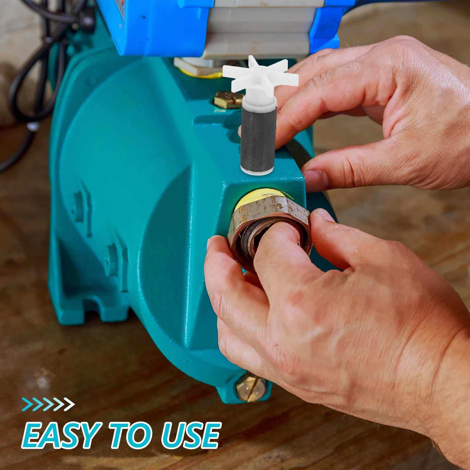 

2pcs Water Pump Accessories Submersible Impeller Rotor Replacement Parts Stainless Steel Ceramic Leaf Fish Tank Spa Pool