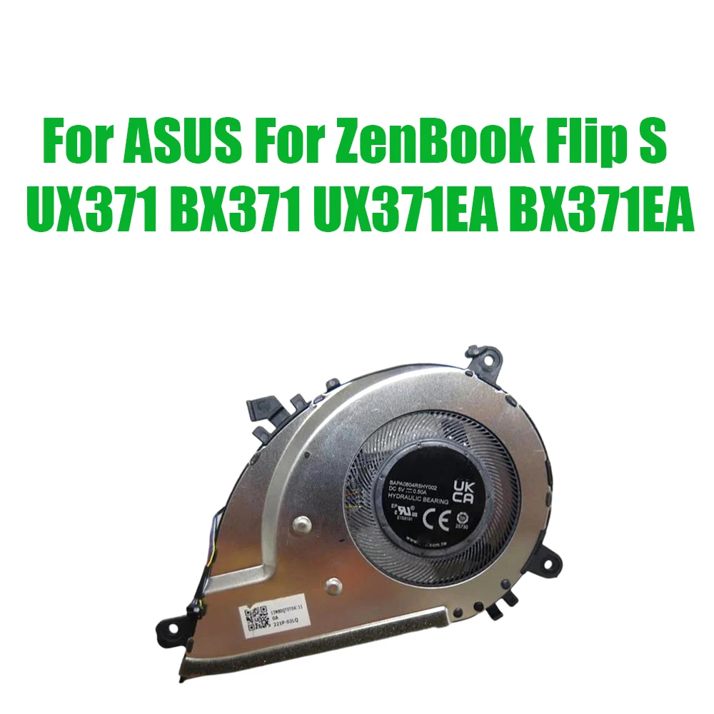 For ASUS For ZenBook Flip S UX371 BX371 UX371EA BX371EA Replacement Laptop Cooling Fan