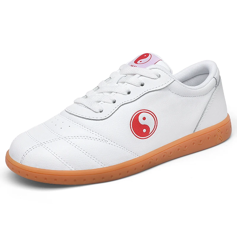 Zapatos antideslizantes de Tai Chi para hombres y mujeres, zapatos de entrenamiento de artes marciales blancos, cómodas zapatillas bajas, zapatos ligeros de Kung Fu