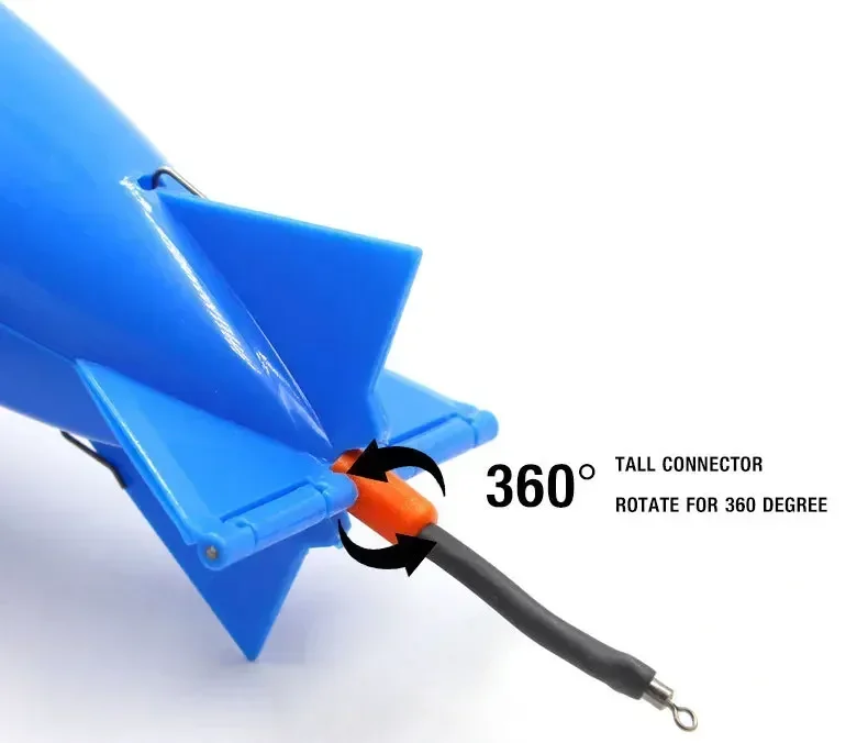 S M L Carp Fishing Rocket Feeder Spod Bomb Float Lure Bait Holder Spomb Pellet Rockets Feeders Position Gear Accessories - view 4