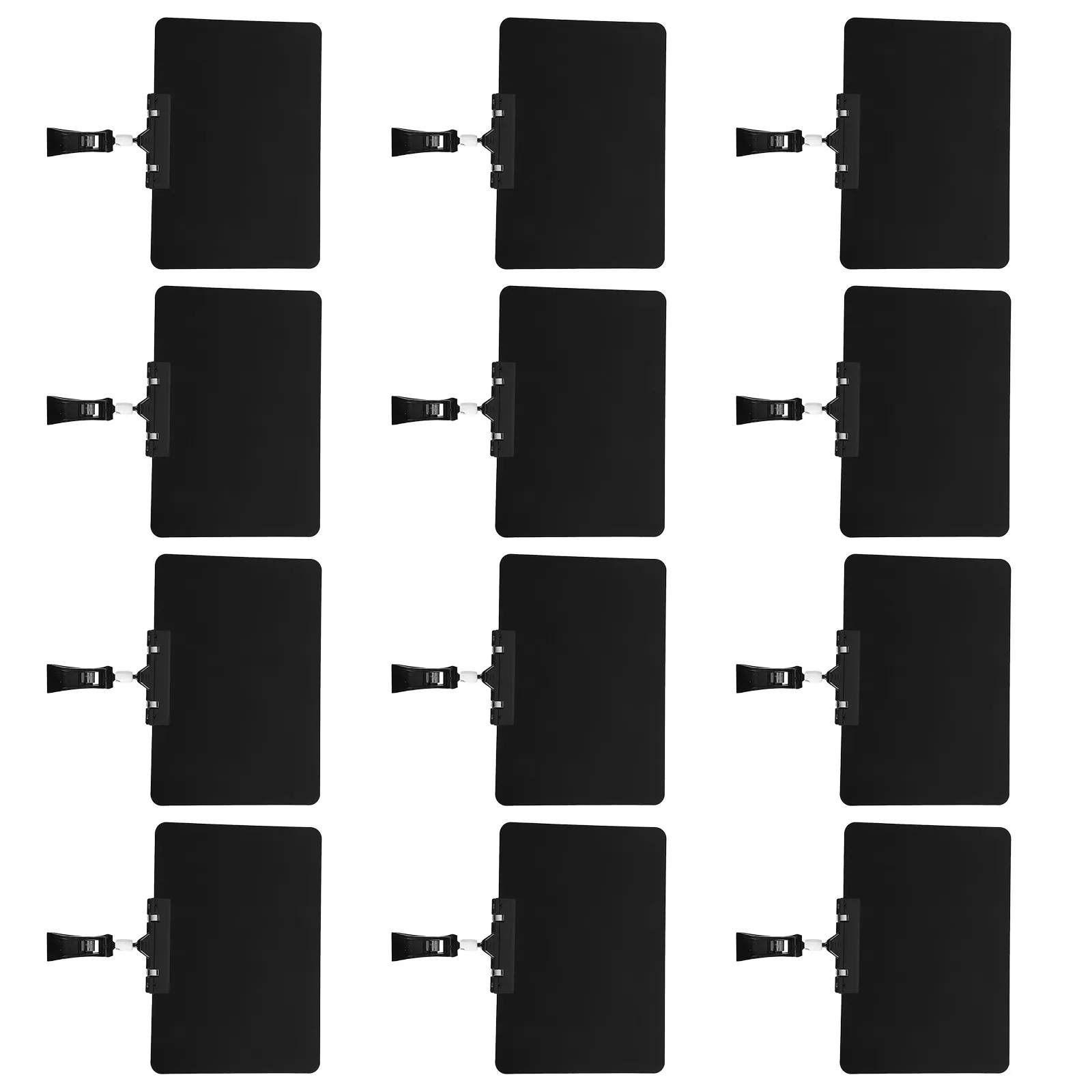 12Pcs Mini Chalkboard Signs Plastic Reusable Price Display Tags Clips for Retail Store Supermarket Pricing Pricing Sign Holders