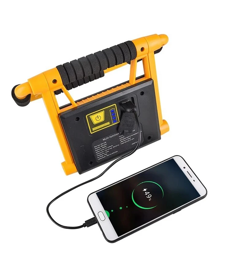 Most Bright COB LED Work Lamp Handheld Searchlight Waterproof Work Light USB Rechargeable Emergency LED Light Spotlight