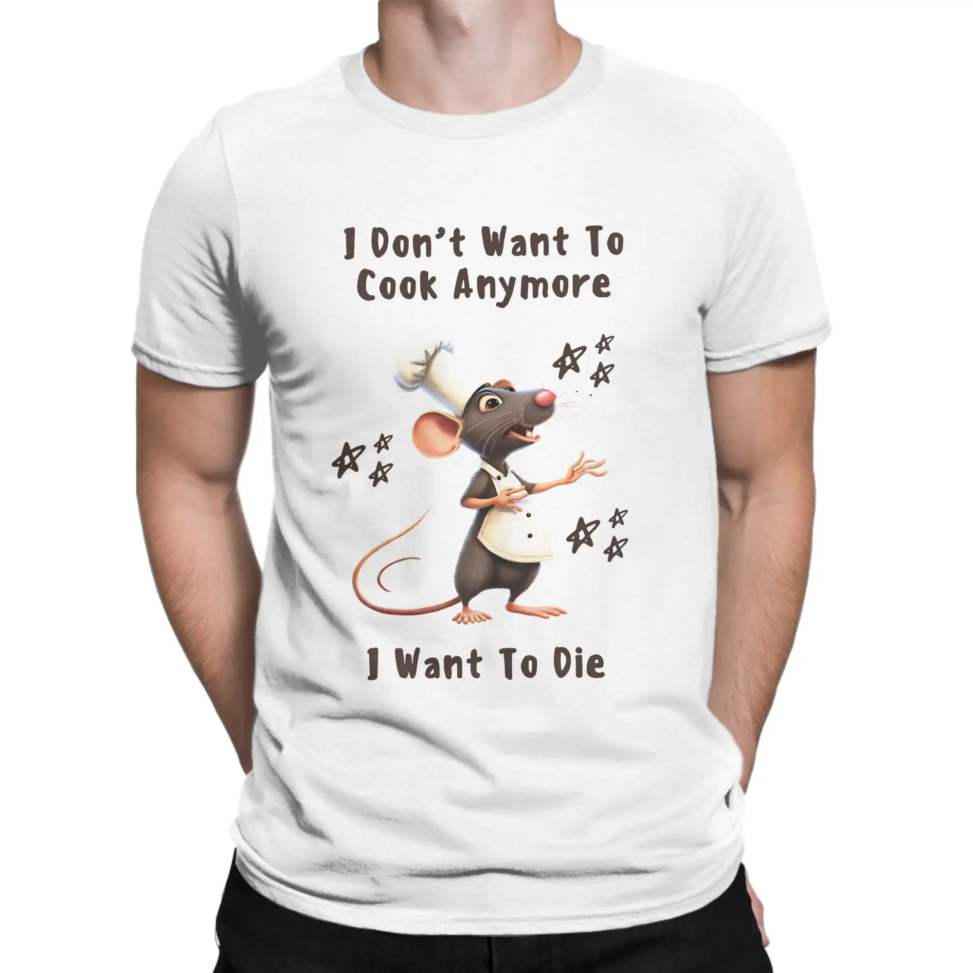 Ratatouille T Shirt Beach  Streetwear T-Shirts 100 Cotton Trending Tee Shirt For Men Short Sleeve Casual Tops