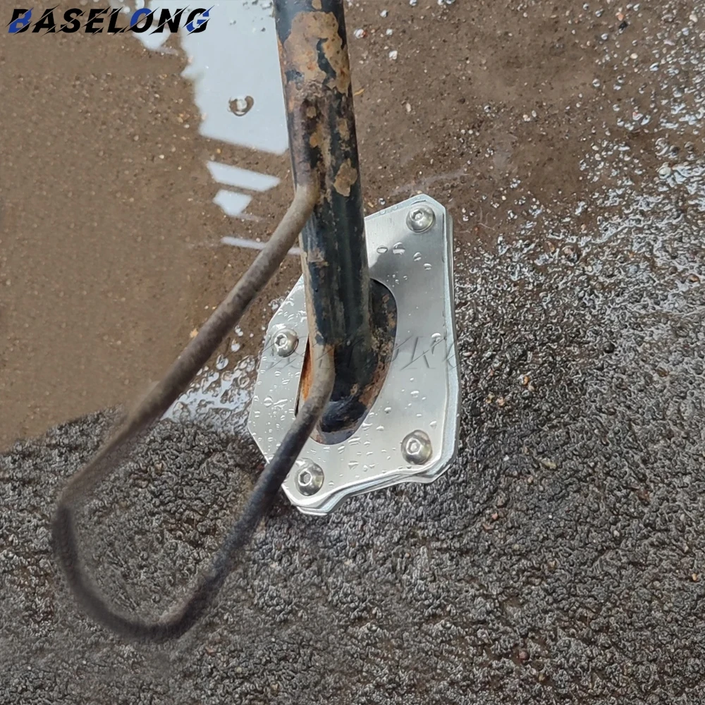 

Motorcycle Side Stand Enlarge Kickstand Enlarger Support Extension For BMW F650CS F650GS Daker G650GS Sertao G650 GS Adventure