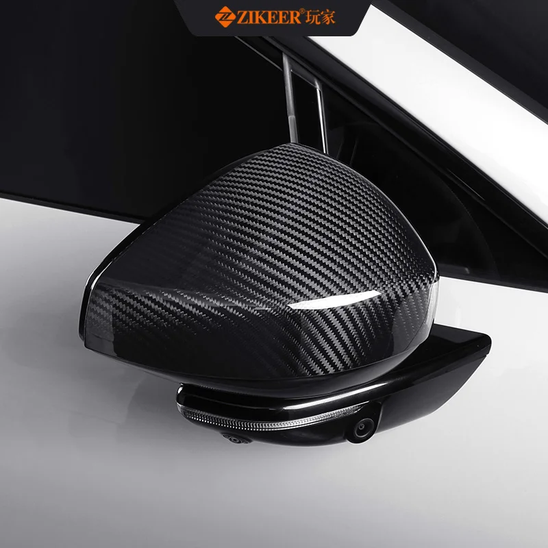 ZEEKR 7X ألياف الكربون مرآة الرؤية الخلفية التصحيح تعديل السيارة منتجات ألياف الكربون الأصلية #4