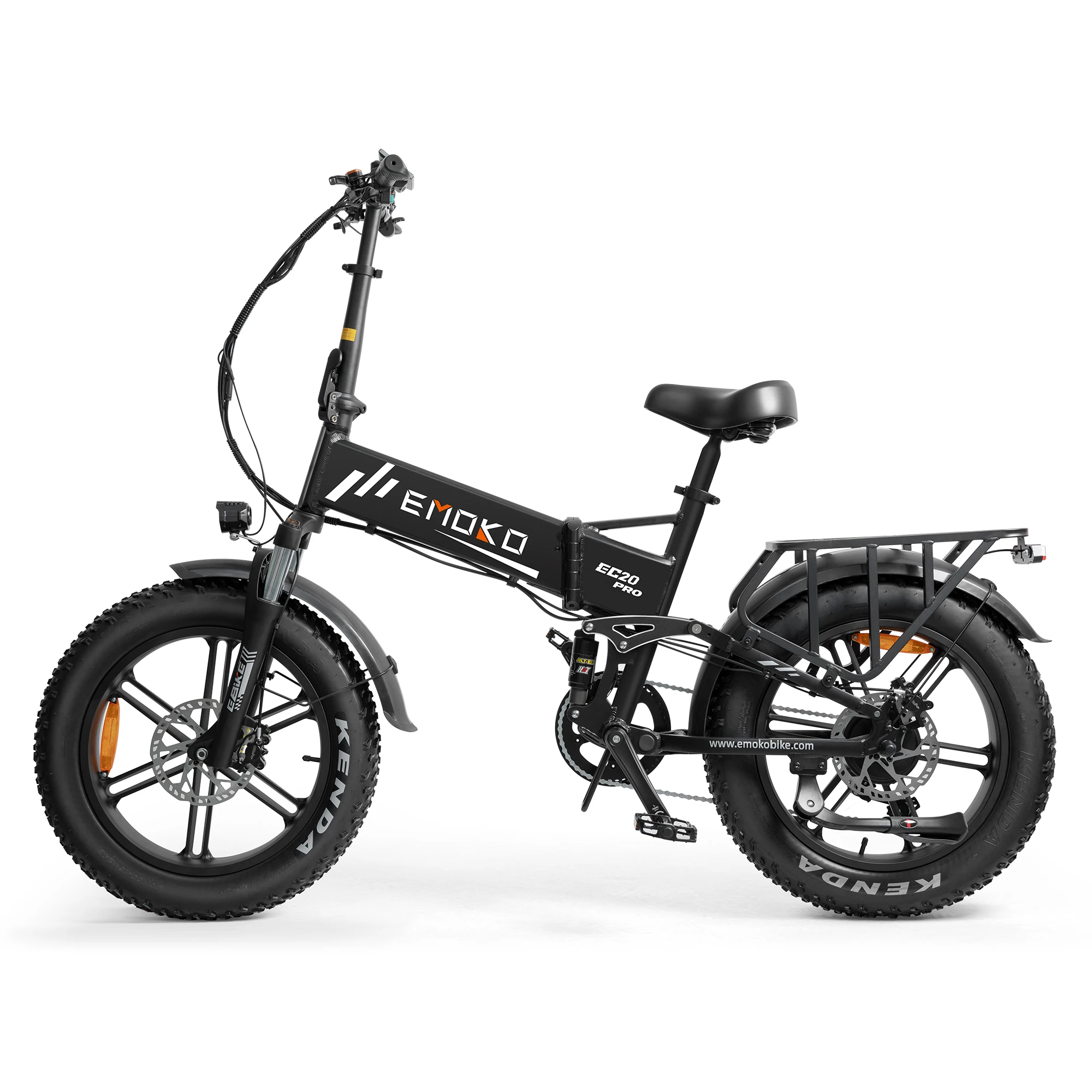 Electric Bike EC20 1000W Motor 48V18AH Battery Hydraulic Brake Mountain E-Bike 20 Inch Tire All-Terrain Off-Road Electric Bicycl image 3