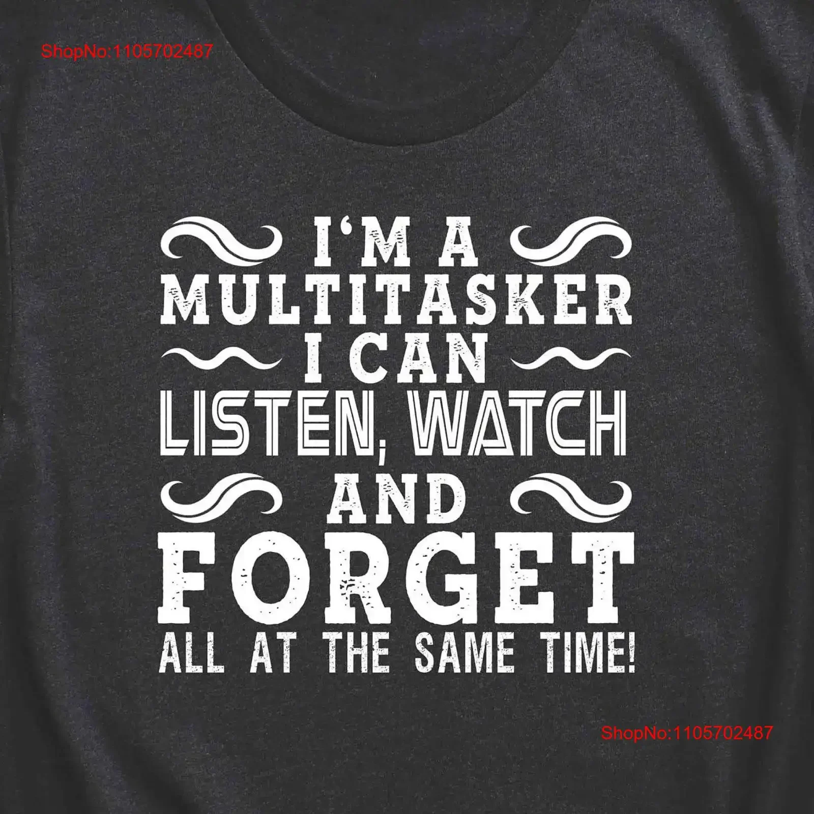 Attitude T Shirt Sarcasm Friend Funny Sarcastic I'm a Multitasker vintage Washed designer clothes Casual Versatile Stylish