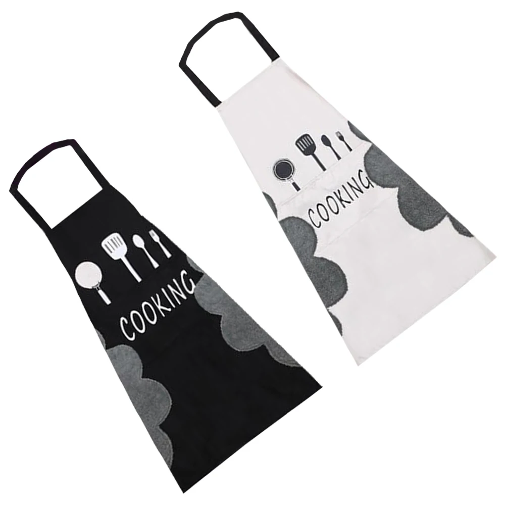 

Waterproof Apron Greaseproof Home Hotel Work Cooking Fashionable Kitchen Adult Women Men Long Term Protect Clothes Oil