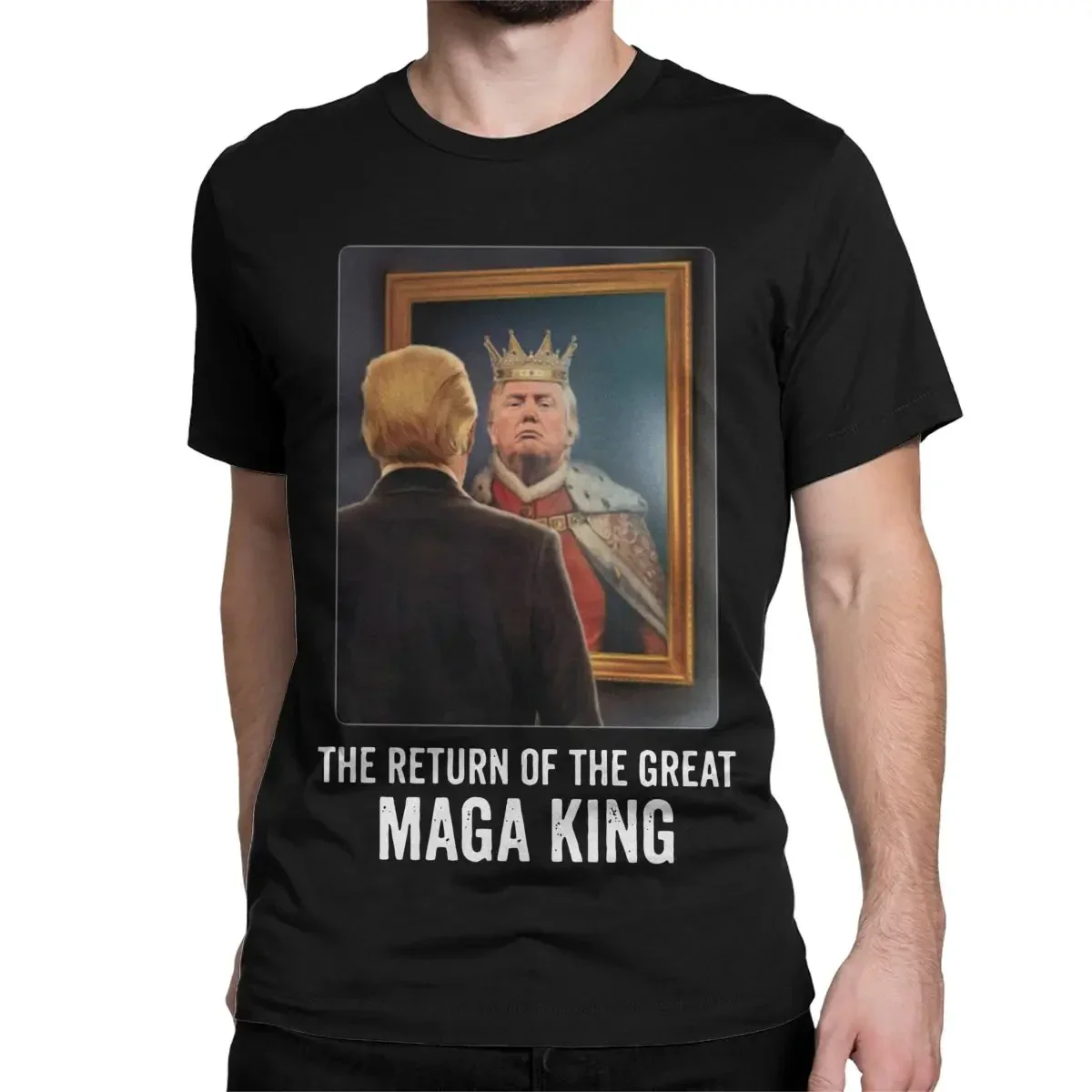 

2025 Trump Return Of The Great Maga King T Shirt Men Women Cotton Casual T-Shirts O Neck Tee Shirt Short Sleeve Clothing Summer